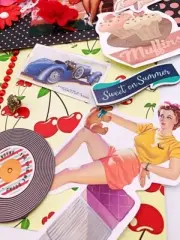 Retro Pin Ups & Cupcakes Mega Lot-junk journaling, card making, scrapbooking