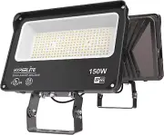 LED Flood Light 150W 2 Pack 18000LM 5000K Daylight IP65 Waterproof Outdoor Flood