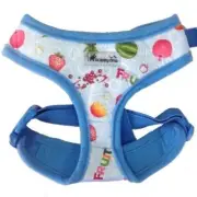 Dog Soft Harness, No Pull Adjustable, Fruity Blue Small 13-17.5" Chest IPuppyOne