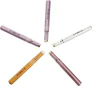 FRCOLOR 5Pcs Retractable Lip Brush Portable Lipstick Applicators for Precise Application for Travel and Cosmetic Bags