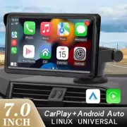 7" CarPlay & Android Auto Car Radio - Touch Screen Multimedia Player with USB, A