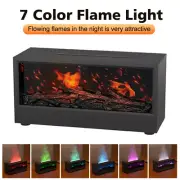 Fireplace Aroma Diffuser Creative Flame Air Humidifier LED Colorful Light Remote