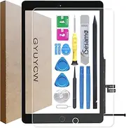 GYUYCW Touch Screen for iPad 7th Gen(2019)/ ipad 8th Gen(2020) Replacement Digitizer Touch Screen,for iPad 10.2 A2197 A2200 A2198 A2270 A2428 A2429 A2430 +Home Button+Full Repair Kit (Black)