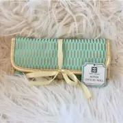 Mary Square NWT Alyssa Mint Green/Gold Alyssa Jewelry Roll