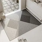 Interior Door Mat, Thin Washable Inner Plate Mat, Solid Soft Entrance Door Mat for Entryway