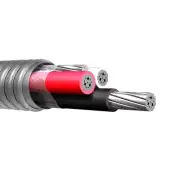 50' 6/3 Type MC Aluminum Conductor Metal Clad Cable 600V