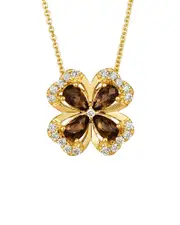 Le Vian Chocolate Clover 14K 1.00 ct. tw. Diamond & Quartz Pendant