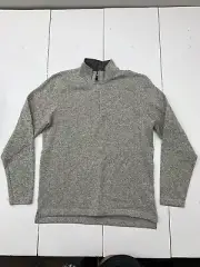 Wrangler Mens Grey 1/4 Zip Jacket Size Medium