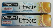 Chapstick Fresh Effects Refreshing Mandarin New In Box 2 PACK