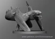 Swamp Hunter Demon Creature Monster Manual 28mm Scale DND D&D Tabletop Miniature