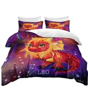 Cute Fantasy Art Leo Lil Dragon Quilt Cover