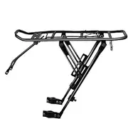 Bike Rear Rack - Luggage Cargo Rack | Aluminum Carrier for Disc Brake Bracket/Wine Bike Accessories