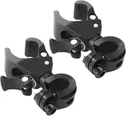 2Pcs Bicycle Light Mount Bracket Quick Release Handlebar Clamp for Flashlight Durable and Lightweight Holder for Mountain Bike Night Riding and