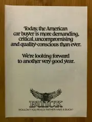 1981 Buick Vintage Print Ad/Poster Official Authentic Classic American Car Promo