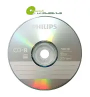 10 PHILIPS Blank 52X CD-R CDR Branded Logo 700MB 80min Media Disc