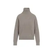 [Brunello Cucinelli] Brunello Cucinelli-Beige Wool Pullover-Donna L STAND