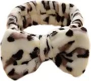 Headband Bath Spa Makeup Cute Big Bow Head Wrap Soft Hair Band