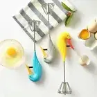 Handheld Cream Beater Semi-automatic Whisk Blending New Swan Egg Beater