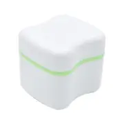 2Pcs Denture Storage Case Mesh False Teeth Box Retainer Container Organizer