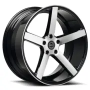 GT FORM TITAN WHEELS 20 INCH GLOSS BLACK MACHINED FACE 20X9.5 5 STUD CUSTOM RIMS