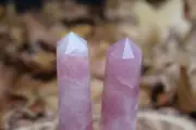 ROSE QUARTZ CRYSTAL + Cleansing & Charging Kit Inc Smudge Stick, Moon Water, Bag