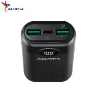 威剛 ADATA P10000QCD PD QC USB-C 數位顯示電量 10000mAh 極速 快充 行動電源