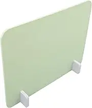 DINHEAROM 1 Set Desk Divider Board Removable Sneeze Guard for Students Office Use Green Partition Screen with Base Easy Installation Design for Exam Workspaces