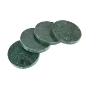 4 Green Marble Coasters