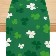 Siilues St. Patrick'S Day Table Runner, St. Patrick'S Day Decorations Green Sham