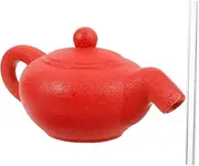 Kisangel Invisible Floating Teapot Tabletop Fountain Decor Teapot Ornament Ceramic Easy to Clean