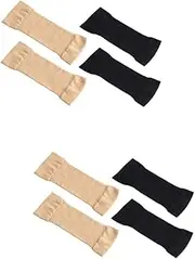 [FRCOLOR] Lightweight Molded Pressure Arm Sleeves for Women Elastic Yoga Compression Sleeves with UV Protection Quick Dry and Breathable Design Includes and Skin Tone