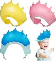 Gadpiparty 3pcs Hair Washing Shield Shower Caps with Eye Protection for Bath Hat for Toddlers Shampoo Cap Hair Wash Visor Bathing Cap