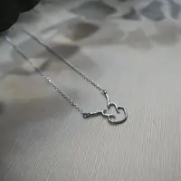 在飛比找momo購物網優惠-【mittag】twin hearts necklace_雙