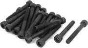 uxcell M5 x 40mm 12.9 Alloy Steel Hex Socket Head Cap Screws Bolt Black 20pcs