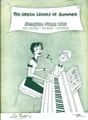 THE GREEN LEAVES OF SUMMER SHEET MUSIC SIMPLIFIED PIANO SOLO & WORDS THE ALAMO