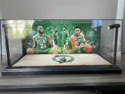 Jaylen Brown & Jayson Tatum Celtics 2 Card PSA display case with LED lights
