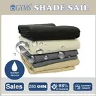 Premium Patio Waterproof Rectangle Triangle Shade Sail Cloth Canopy Grey Awning