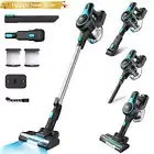 INSE Lightweight Cordless Stick Vacuum Cleaner 28kPa with 48min Runtime for Carp