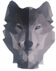 Red Blue Eye Wolf Decal / Sticker Fit Yeti Cup Window Helmet Laptop