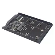 High Performances M.2 & MSATA to SATA3.0 6Gbps Adapter with Heat Dissipation