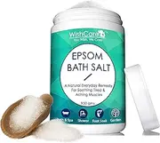 WishCare® Natural & Pure Epsom Bath Salt - 950 Gms - No Color/Fragrance/Preservatives - Muscle Pain Relief