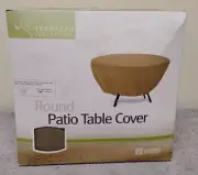 CLASSIC ACCESSORIES TERRAZZO ROUND PATIO TABLE COVER BEIGE 50" DIA. (03)