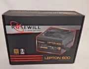 600W Modular PSU, 80 Plus Gold , Gaming PSU, ROSEWILL LEPTON, NEW IN RETAIL BOX