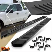 For 04-14 Ford F150 Super(Ext) Cab 6"Flat Side Step Nerf Bar Running Board Black (for: Ford)