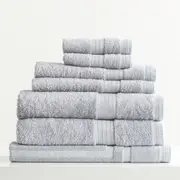 Renee Taylor Stella 650 GSM Super Soft Bamboo Cotton 7 Piece Silver