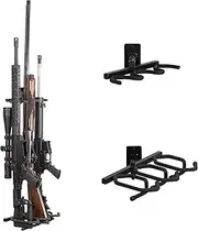 Hold Up Displays – 3 Gun Rack and Rifle Storage Holds Winchester Remington Ruger Firearms and More 45 Degree Angle- Heavy Duty Steel - Made in USA