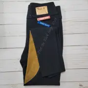 Tailored Sportsman Light Weight Tech Breeches Clarino Patch - Black/Tan