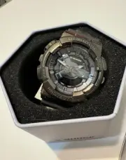 Casio G-Shock Analog-Digital Metallic Gray Accents Women's Watch GMS110B-8A