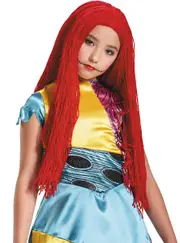 Nightmare Before Christmas Girls Red Sally Costume Wig