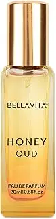 [Bella Vita Luxury] Honey Oud Eau De Parfum Unisex Perfume For Men & Women with Floral-Fruity flavour & Fresh Scent EDP Fragrance, 20 ML
